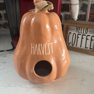 Rae Dunn Orange Harvest Pumpkin Birdhouse